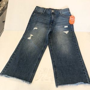 Wonder Nation Kids/Girls Distressed Jeans- (NWT) XXL (18) Flared Bottom